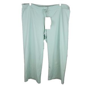 PrAna Breathe Asana Yoga Capri  Women’s XL Mint Green Wide Leg NWT